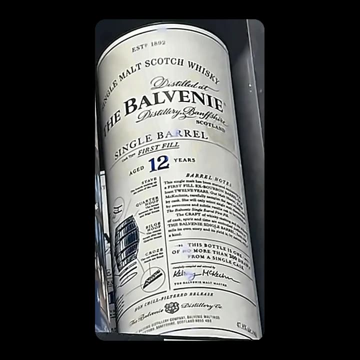 The Balvenie 12 Single Barrel First Fill